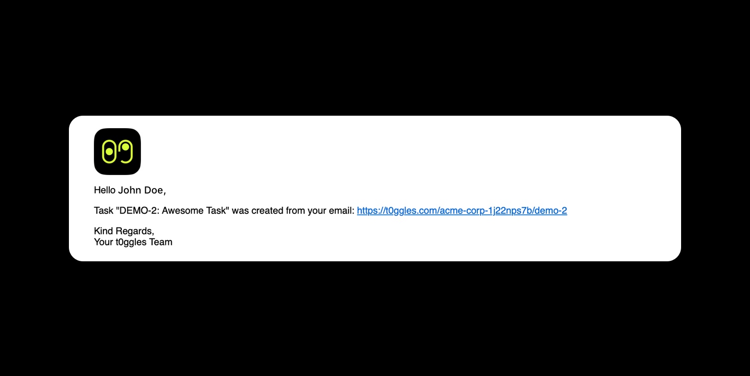Confirmation Email