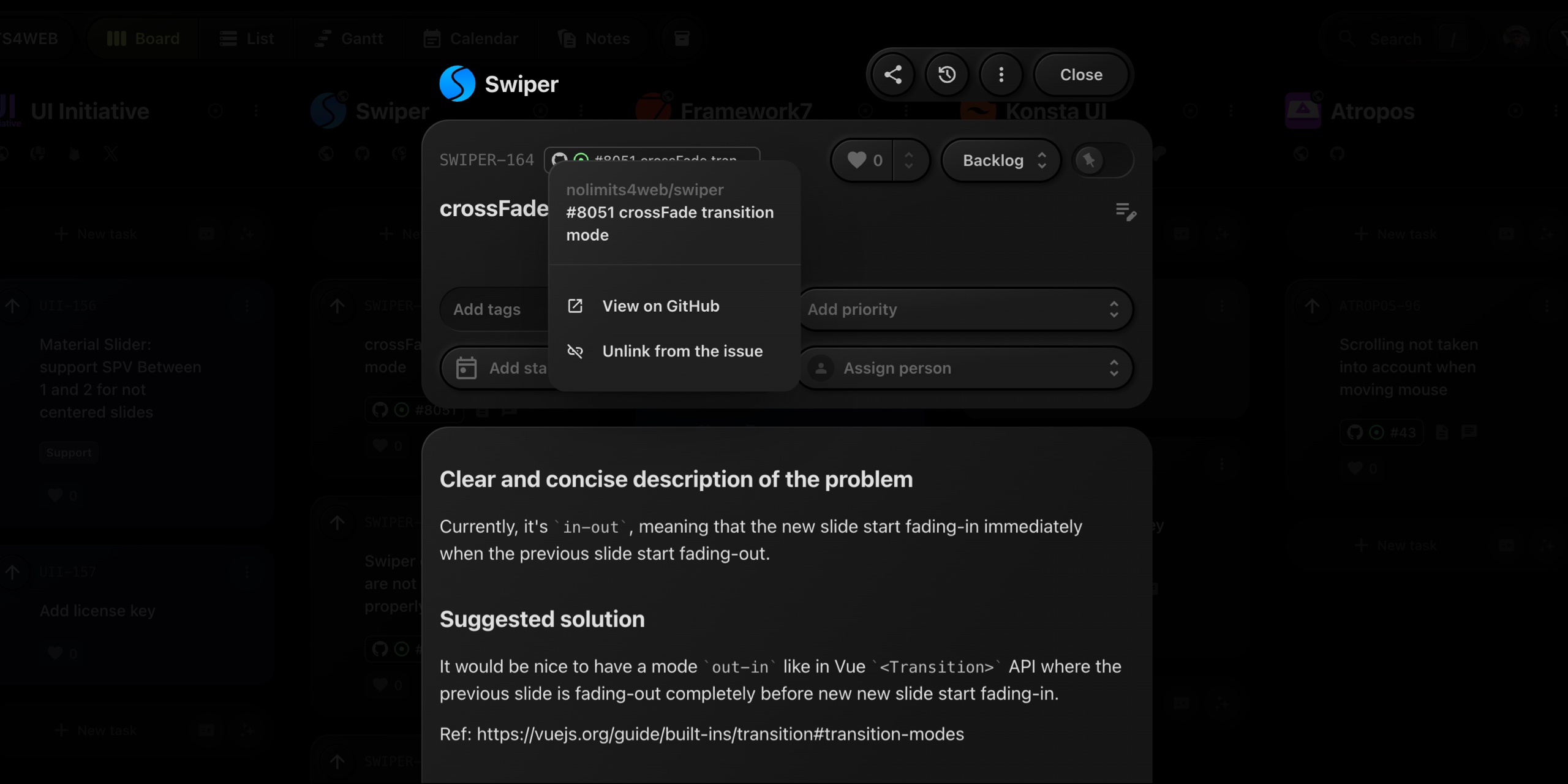Linked Task Details