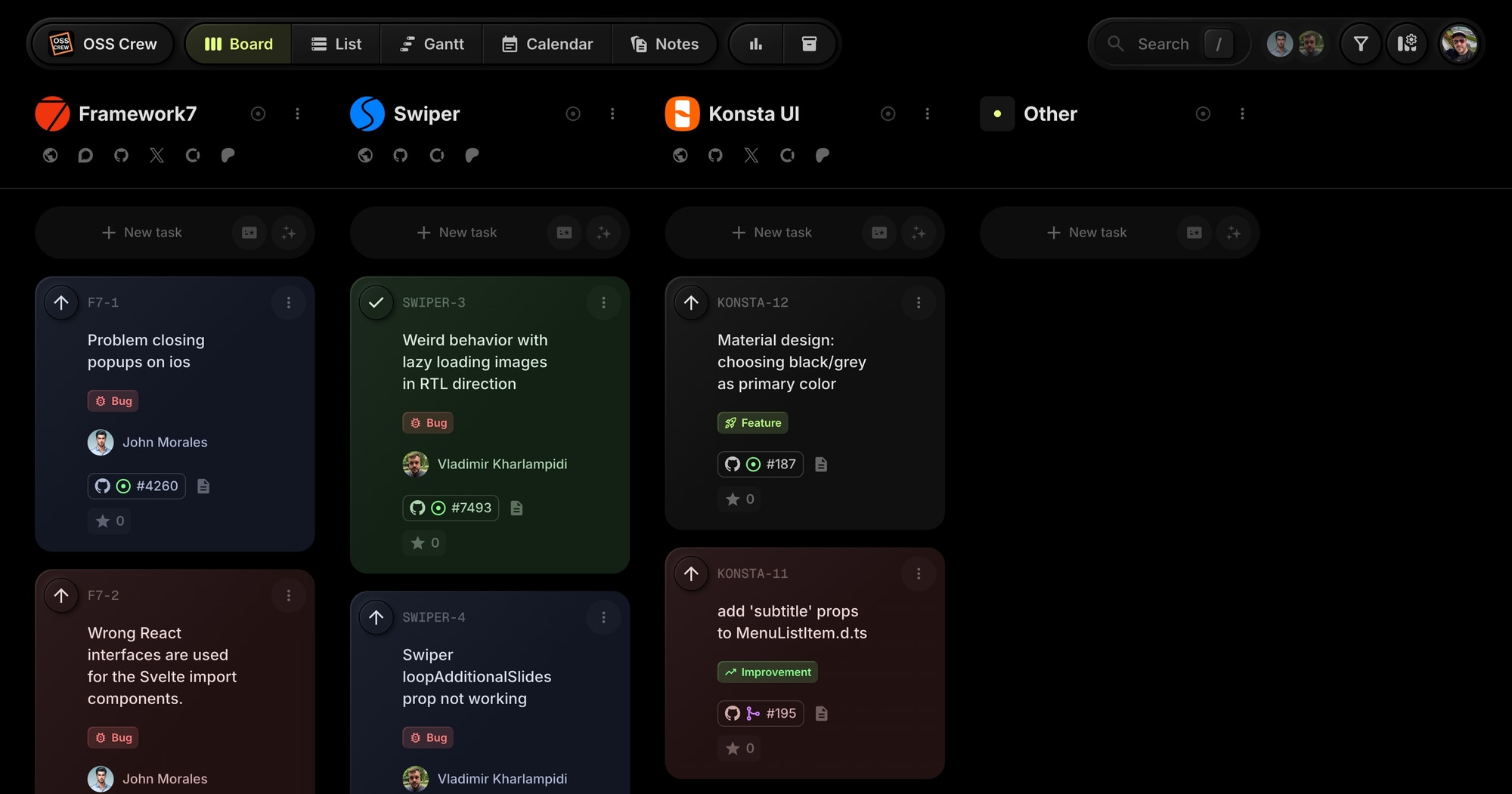 OSS Crew - Open Source Project Management Template